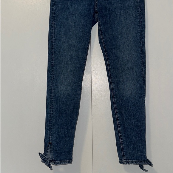 LOFT Modern Skinny Crop Jeans w Ankle Tie Medium Wash Women’s 2 / 26 - Picture 3 of 10